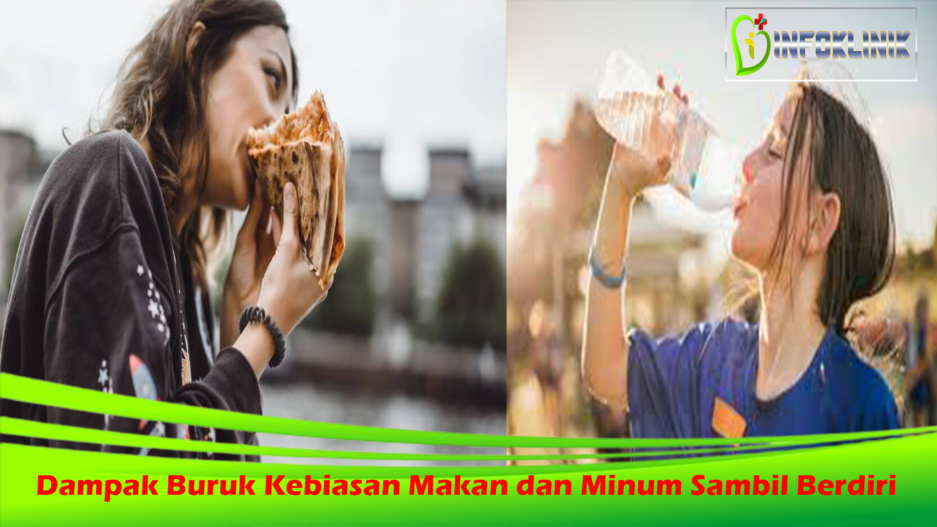 Dampak Buruk Kebiasaan Makan dan Minum Sambil Berdiri